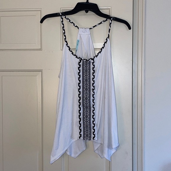 Maurices Tops - White Flowy Tank Top